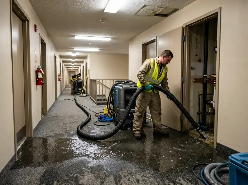 multi-unit-apartment-hallway-f-005 — frequently asked questions, Emergency Burst Pipe Water Extraction & Removal in West Ric…